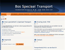 Tablet Screenshot of bosspeciaaltransport.nl